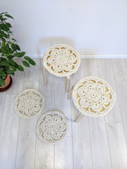 Cotton Chair Pad Cushion - Beige