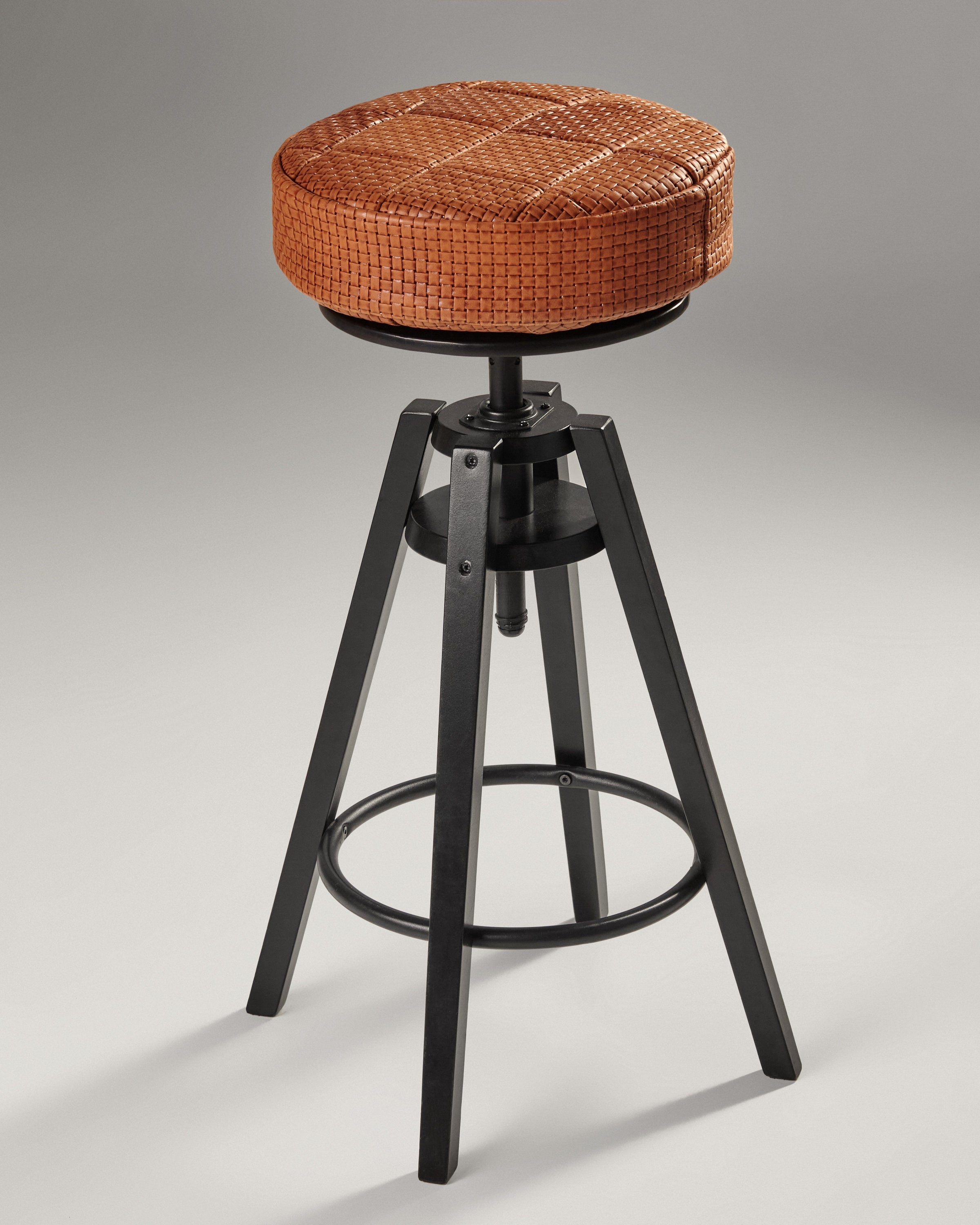 Round Leather Chair Pad / Seat Cushion