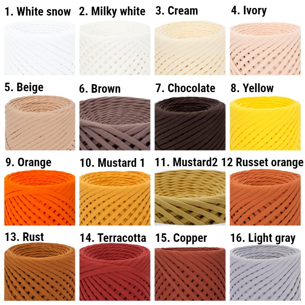 Knitted Floor Pillow, Round Cushion, 30 cm Diameter, 16 cm Height, 100% Cotton