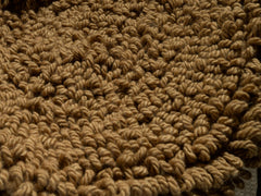 Beige Chair Pad, Round Seat Cushion, Wool Boucle Round Chair Pad, Indoor Bench Cushion, Warm Chair Pads